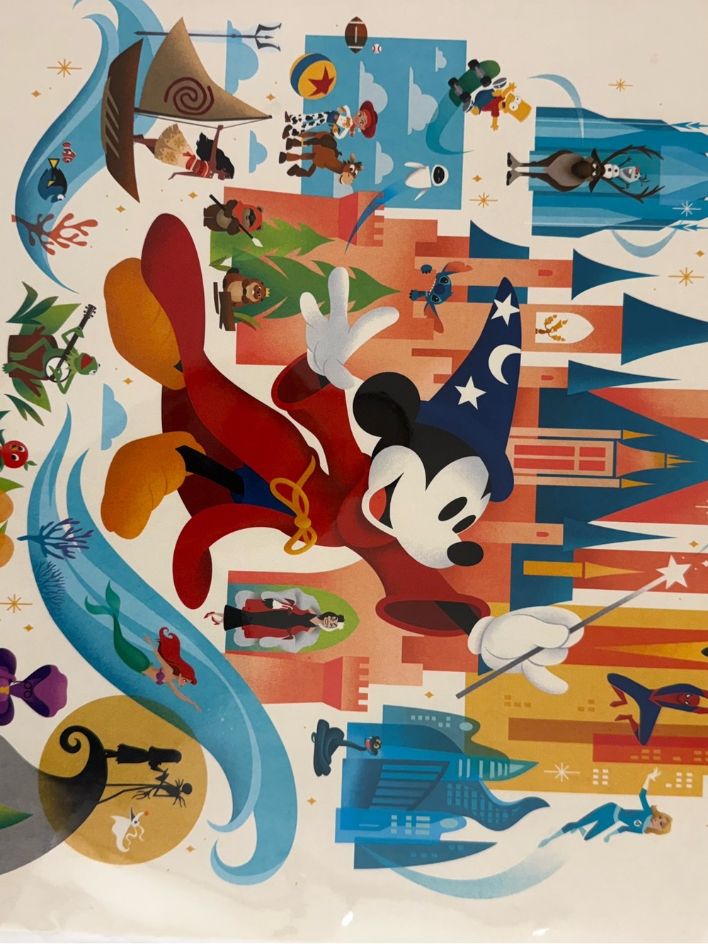 D23 Expo 2026 Sorcerer Mickey Commemorative poster - Picture 3 of 11